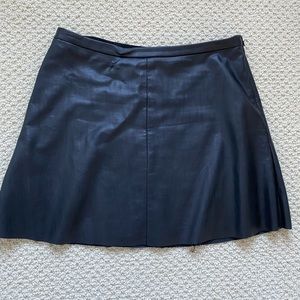 BCBG faux leather skirt